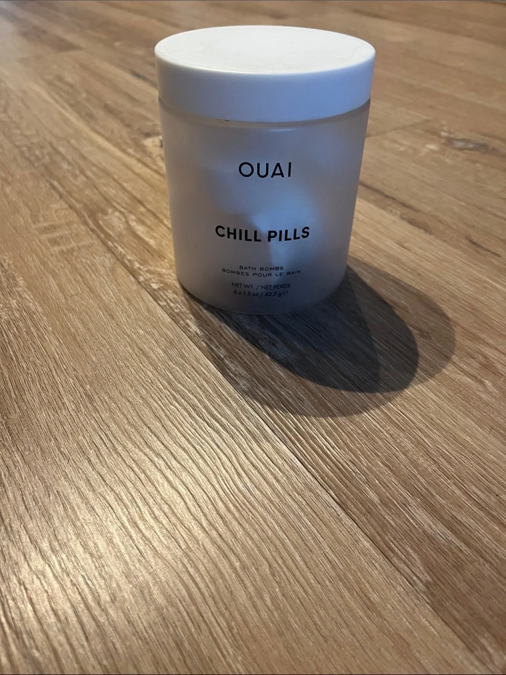 OUAI Chill Pills Bath Bombs - White Jar